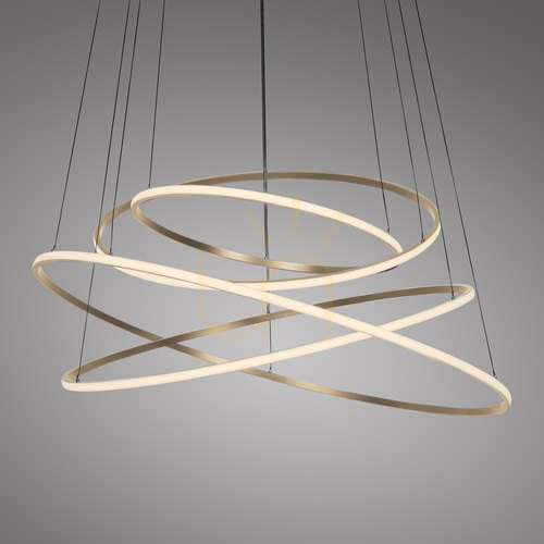 Prüfen PURE E-FLYING RINGS 2566-97 Braun 1xLED-Hängeleuchte