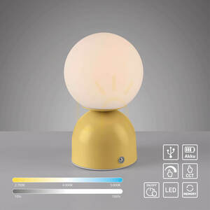 RUDI 19218-81 Tischlampe, gelb, 1xLED small 3