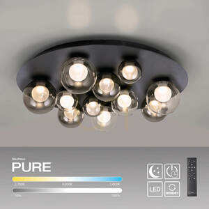 PURE POPUP 6588-15 Deckenleuchte, grau, 11 LEDs small 1