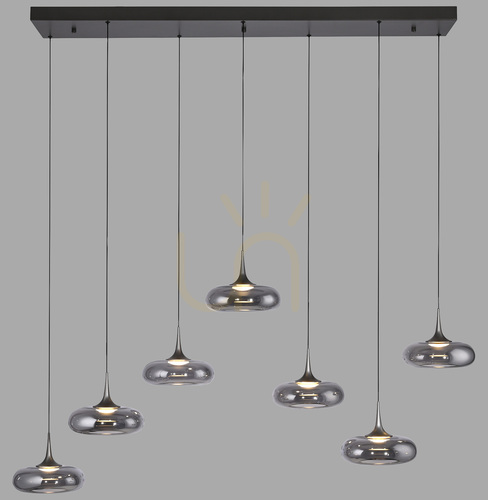 Prüfen POSH 15695-15 Graue 7xLED-Pendelleuchte