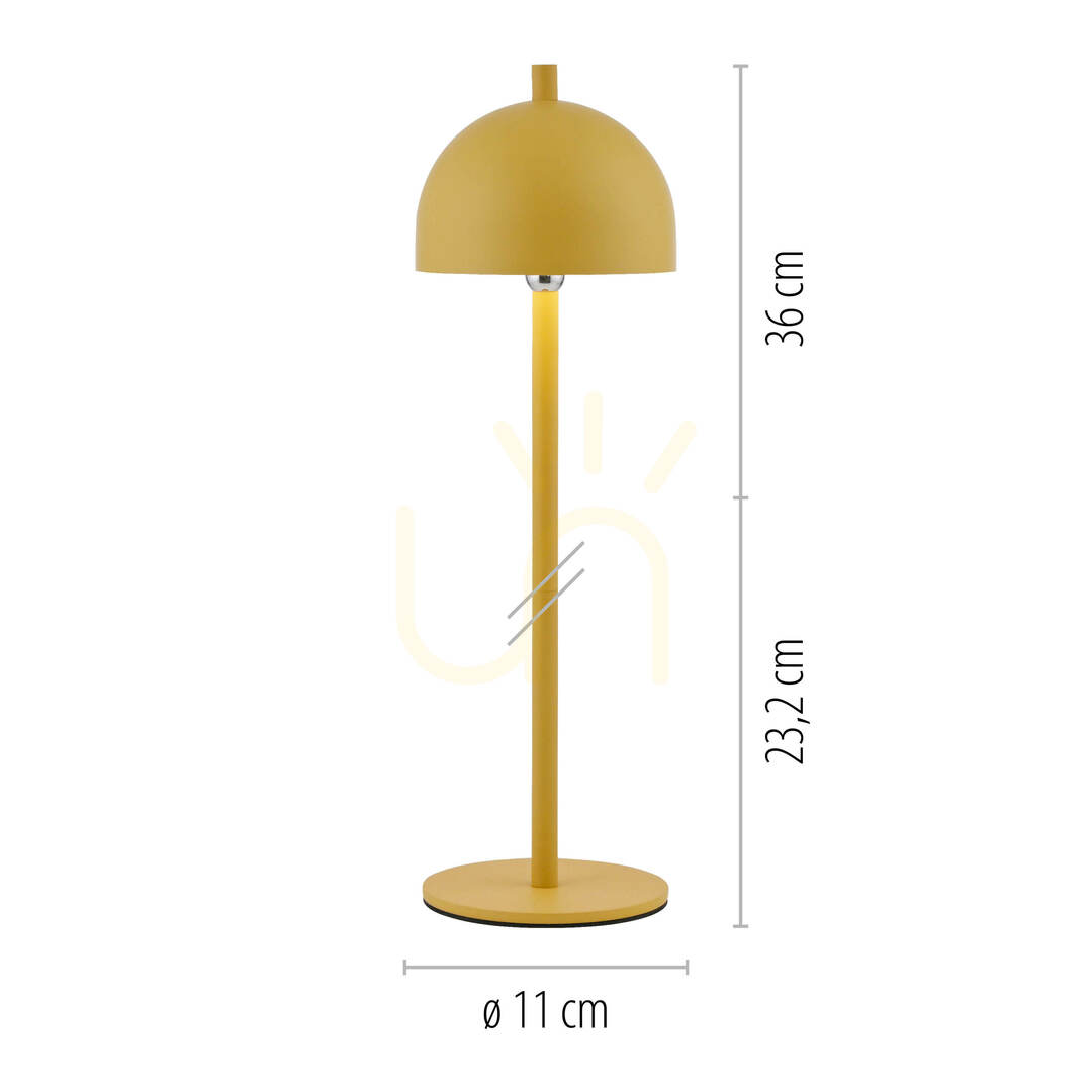 Zeige BELLIS 19244-81 Tischlampe, gelb, 1xLED BELLIS 19244-81 Tischlampe, gelb, 1xLED