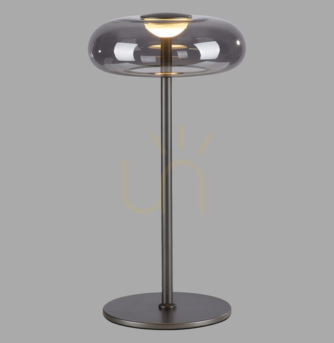 Prüfen POSH 15697-15 Tischlampe, grau, 1xLED