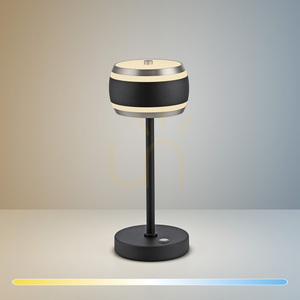 PURE FALLING RINGS 4503-18 Tischlampe, Schwarz, 1xLED small 2