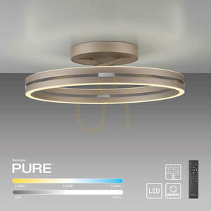 PURE LOOP 6552-97 Braune Deckenleuchte, 2xLED small 1
