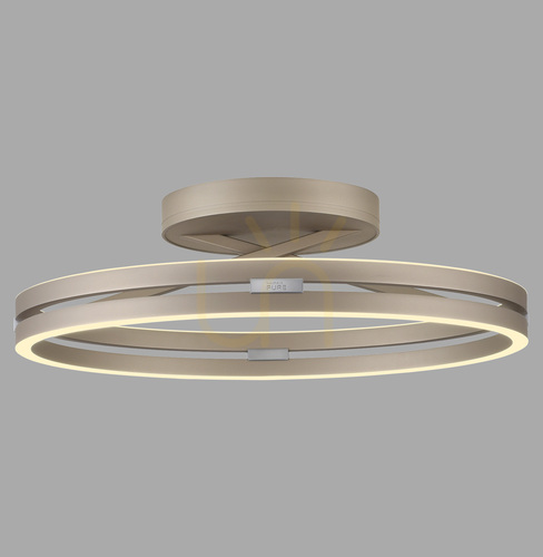 Prüfen PURE LOOP 6552-97 Braune Deckenleuchte, 2xLED