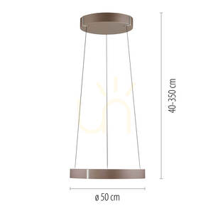 PURE E-CLIPSE 2560-34 Braun 2xLED-Pendelleuchte small 3