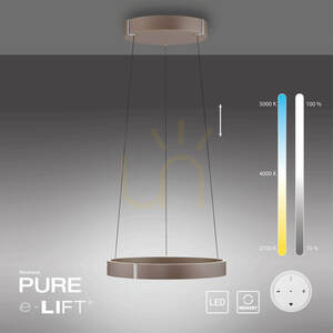 PURE E-CLIPSE 2560-34 Braun 2xLED-Pendelleuchte small 6