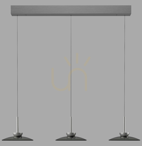 Prüfen PURE MOON 2193-15 Graue 6xLED-Pendelleuchte