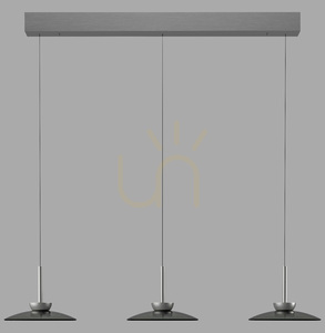 PURE MOON 2193-15 Graue 6xLED-Pendelleuchte small 0