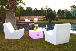 TARIDA SIT 3159 Weißer Gartenstuhl mit 1 LED-Leuchte small 5