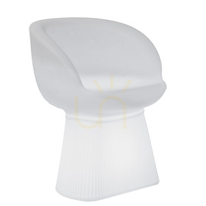 MALLORCA 3246 Weißer Gartenstuhl, 1xLED small 0