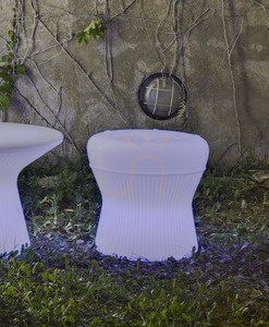 CORFU 3207 Weißer Gartenstuhl, 1xLED small 1