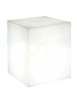 CUBY 3195 Weißer Gartentisch, 1xLED 1 CUBY 3195 Weißer Gartentisch, 1xLED small 1