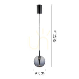 PURE INFINITY 2220-15 Grau 1xLED-Pendelleuchte small 7