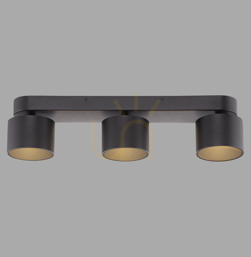 Prüfen PURE CUP 6227-18 Schwarz 3xLED-Deckenleuchte