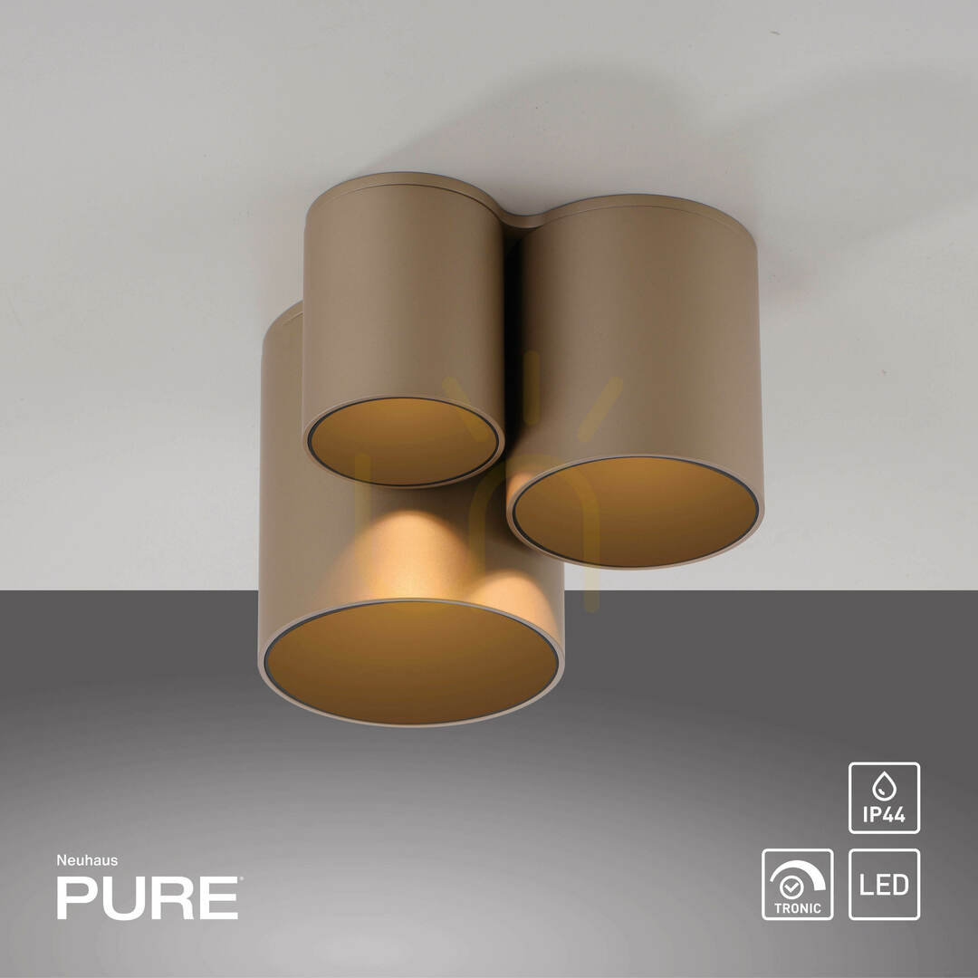 Aussicht PURE POINT 6750-97 Braune Deckenleuchte, 1xLED PURE POINT 6750-97 Braune Deckenleuchte, 1xLED