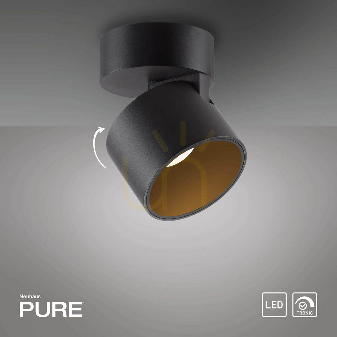 Aussicht PURE CUP 6226-18 Deckenleuchte, schwarz, 1xLED PURE CUP 6226-18 Deckenleuchte, schwarz, 1xLED