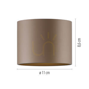 PURE POINT 6761-97 Deckenleuchte, braun, 1xLED small 5