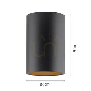 PURE POINT 6749-18 Deckenleuchte, schwarz, 1xLED small 5