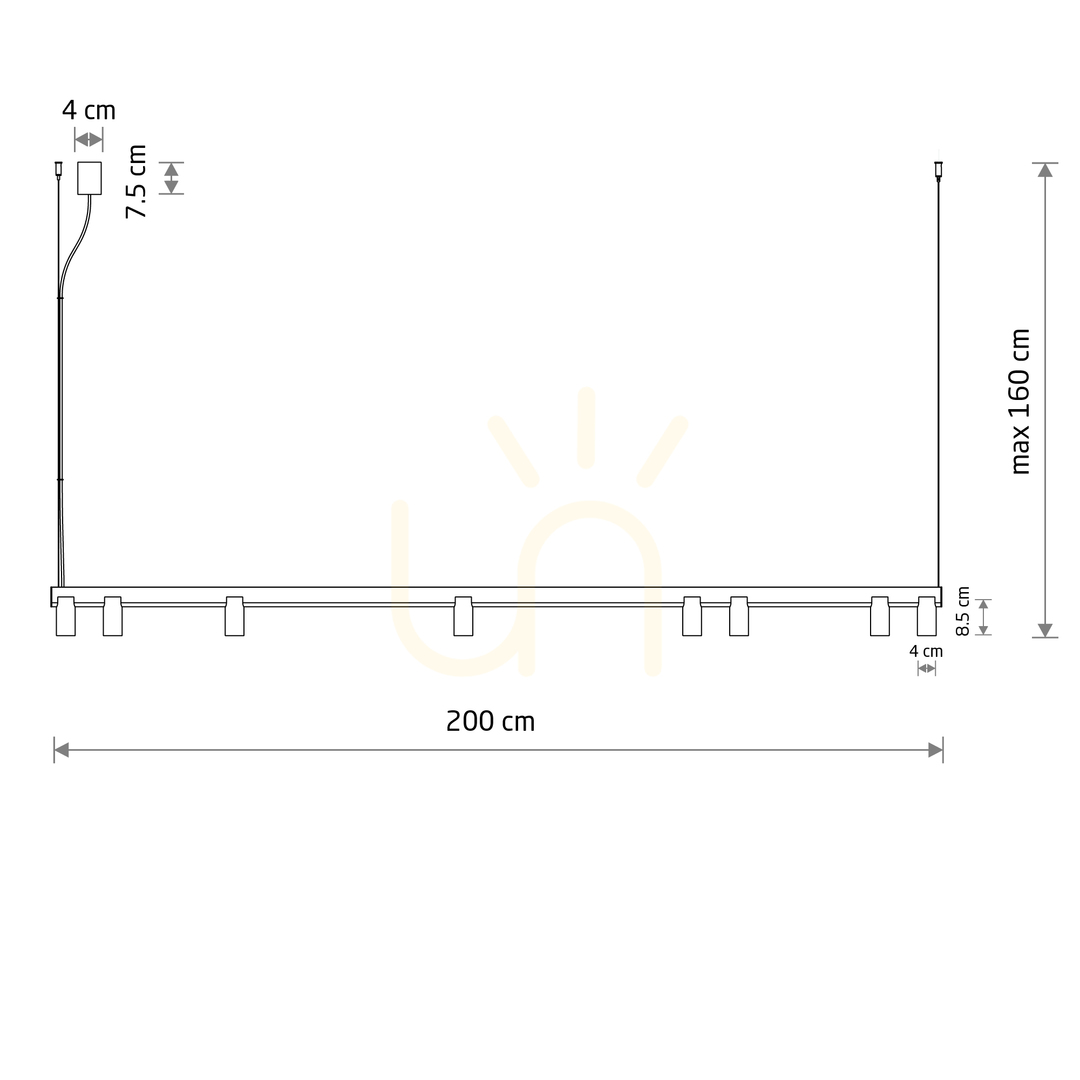 Prüfen FOURTY LINE LED-Pendelleuchte 12291 von Nowodvorski FOURTY LINE LED-Pendelleuchte 12291 von Nowodvorski