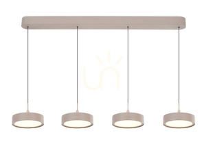 VALENSOLE Gerade 4-flammige Pendelleuchte, Kaschmir, 7062-413 Aviano small 1