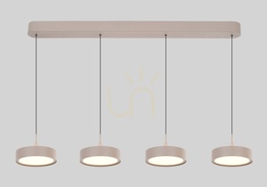 VALENSOLE Gerade 4-flammige Pendelleuchte, Kaschmir, 7062-413 Aviano small 2