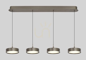 VALENSOLE 4-flammige gerade Pendelleuchte, braun 7062-421 Aviano small 1