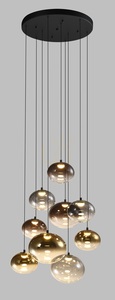 PESARO Pendelleuchte mit 9 Leuchten, schwarz, 5082-902 Aviano small 7