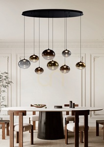 PESARO Schwarze ovale Pendelleuchte in 8-Form 7082-802 Aviano small 5
