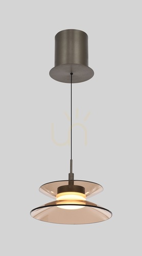 Prüfen CREMA Einzelpendelleuchte, braun / kaffeefarbener Schirm 6058-121 Aviano
