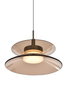 CREMA Einzelpendelleuchte, braun / kaffeefarbener Schirm 6058-121 Aviano small 3