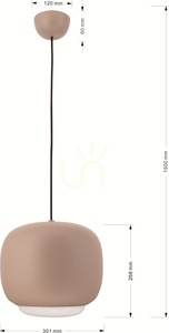 POSITANO Einzelpendelleuchte, Sand Nude, 6026-119, Aviano small 10