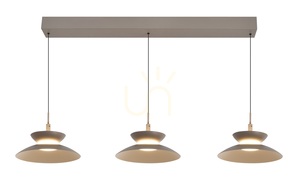 GUBBIO Straight Trio Pendelleuchte, Cashmere, 7060-313 Aviano small 3