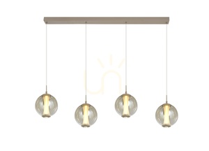 ORLEANS Gerade 4-flammige Pendelleuchte, Kaschmir, 7041-413 Aviano small 4