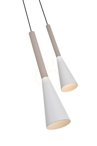 TROMPTO Gerade 5-flammige Pendelleuchte, Kaschmir, 7050-524 Aviano small 2