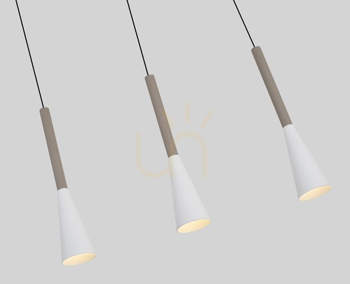 Prüfen Aviano TROMPTO 7050-524 LED-Pendelleuchte, 5-flammig, Kaschmir und Weiß, 90 cm