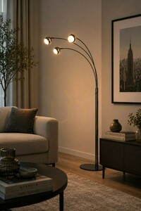 BIARRITZ „Trio“ Stehlampe, Schwarz-Chrom, 3047-305, Aviano small 8