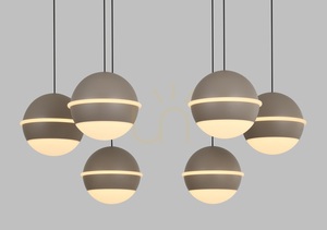 BIARRITZ 7-flammige Pendelleuchte, Kaschmir, 5047-813 Aviano small 2
