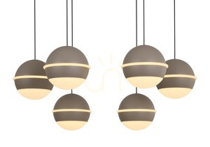 BIARRITZ 7-flammige Pendelleuchte, Kaschmir, 5047-813 Aviano small 4