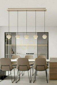 BIARRITZ Gerade 5-flammige Pendelleuchte, Kaschmir, 7047-613 Aviano small 0