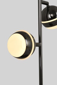 BIARRITZ Doppel-Stehlampe, Schwarz-Chrom, 8047-205, Aviano small 1