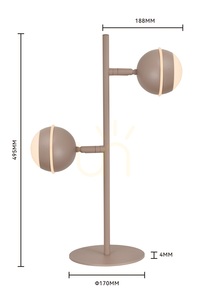 BIARRITZ Doppel-Stehlampe, Kaschmir, 8047-213 Aviano small 4