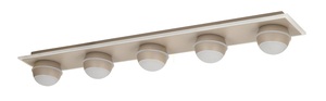 Deckenleuchte – BIARRITZ Schlichte 5-flammige Deckenleuchte, Kaschmir, 9047-613 Aviano small 3