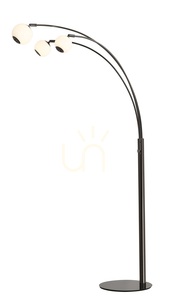 LUBERON „Trio“ Stehlampe, Schwarz-Chrom, 3051-305, Aviano small 2