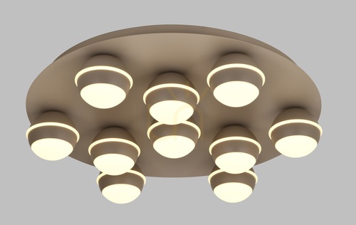Prüfen BIARRITZ Runde LED-Deckenleuchte, Kaschmir, 9047-1013, Aviano