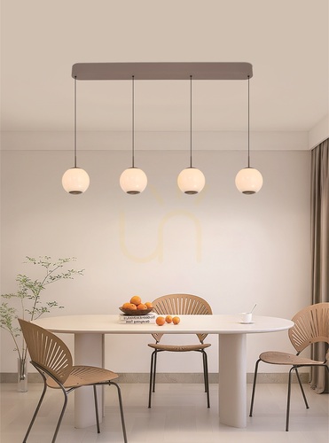 Prüfen LUBERON Cashmere 7051-413 Aviano 4-flammige gerade LED-Hängeleuchte