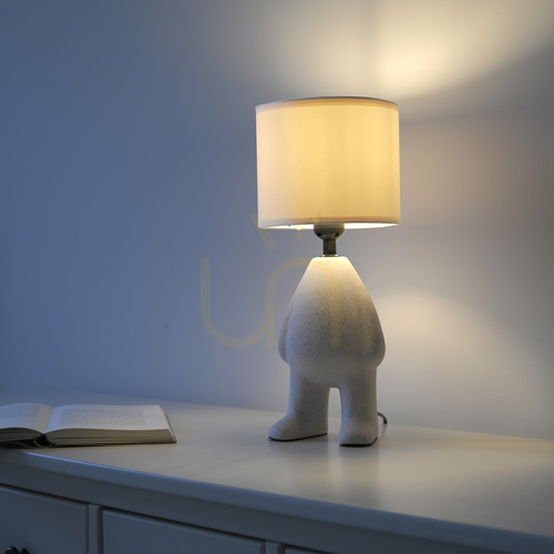 Prüfen JUST LIGHT TED 14191-39 Tischleuchte, beige, 38 cm, 1×E27