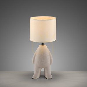 JUST LIGHT TED 14191-39 Tischleuchte, beige, 38 cm, 1×E27 small 5