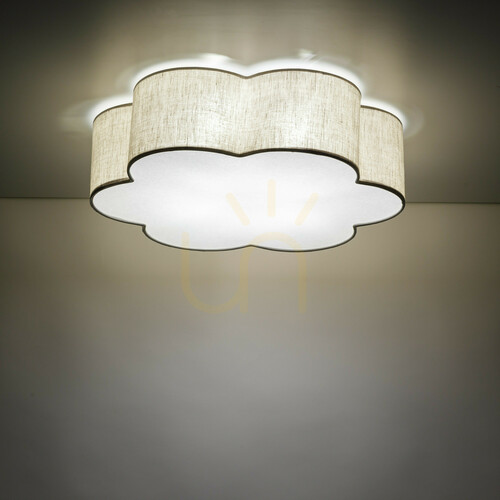 Prüfen TK-Lighting CAPRI LEN 10746 Deckenleuchte, beige, 49 cm, 4×E27