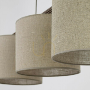 Viga Shade Pendelleuchte aus Walnussholz, 3 Xe27 small 2